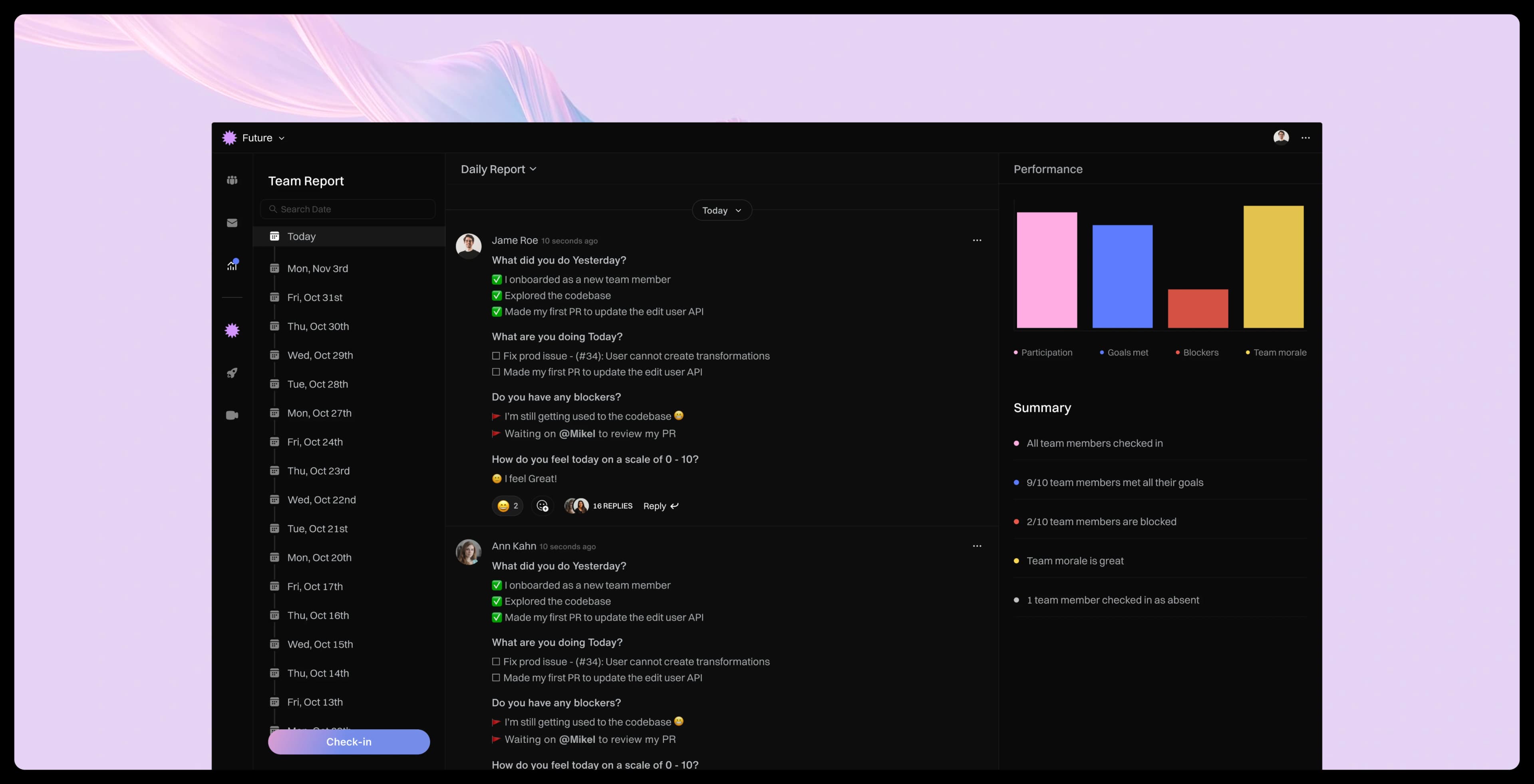 AI Team Health Dashboard
